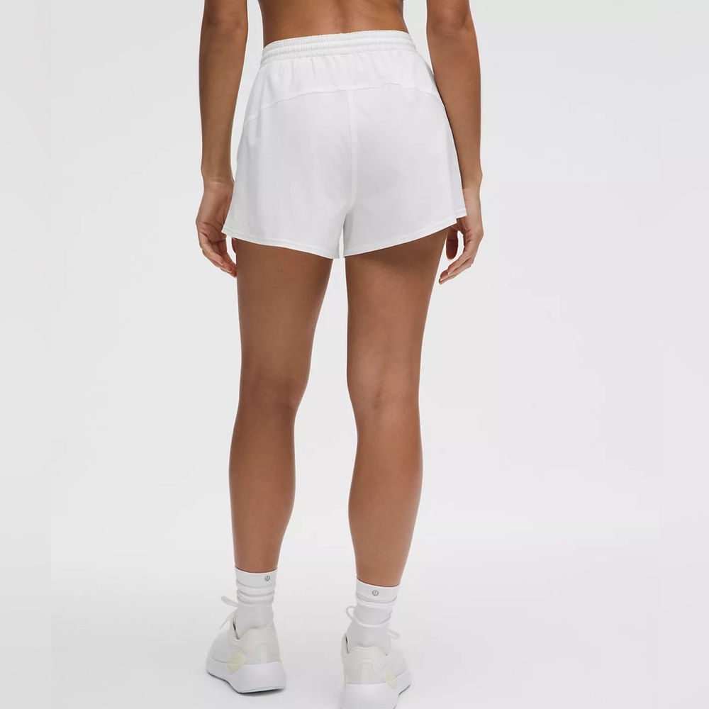 Lululemon Pace Rival High-Rise Short 3" Color White Size 6 - Picture 4 of 6